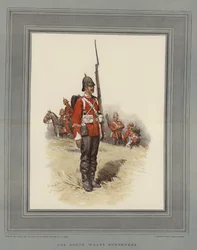 Die South Wales Borderers (Chromolithografie)